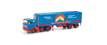Herpa 87MBS026413 - H0 - Mercedes-Benz Kühlkoffer-Sattelzug LPS 2032 Vereinigte Käserei Düren